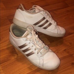 Adidas Women's White and  Sneakers